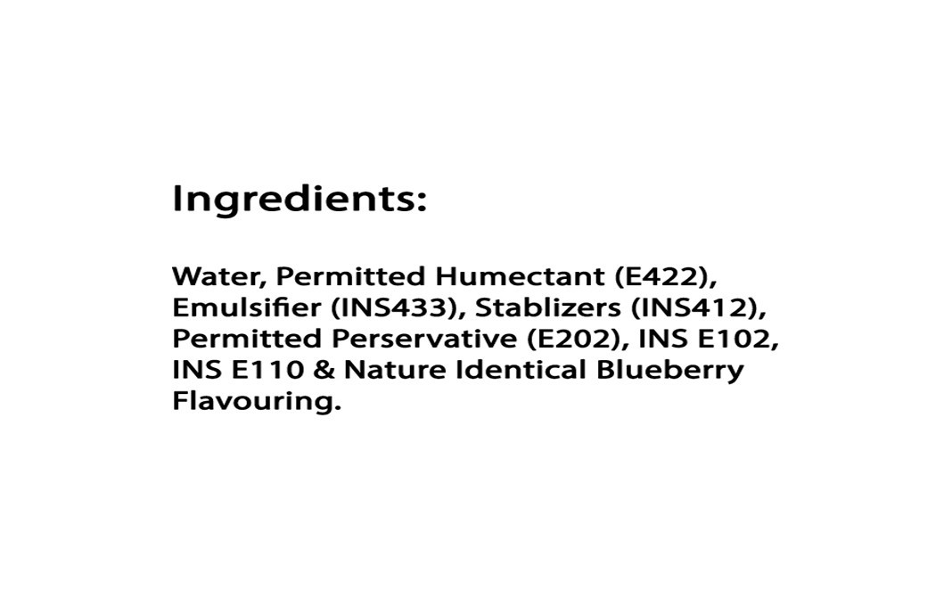 Bloom Blueberry Liquid Flavoured Colours    Plastic Bottle  30 millilitre